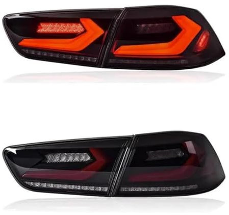 Auto Rücklicht für Mitsubishi Lancer 10 EVO 1992-2016,LED Bremslicht Rückfahrlicht Positionslicht Turn Rücklichter Lauflicht Zubehör