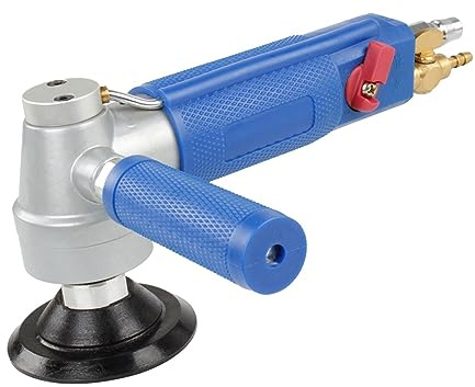 Tampón pulidor húmedo Amoladora neumática de chorro de agua de 3 pulgadas/4 pulgadas, pulidora de aire for suelo de piedra de Jade de mármol, lijadora, herramienta de pulido, 4300RPM para hormigón, má