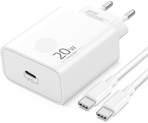 USB C Charger Laddare Kompatibel med iPhone 17 16 16e 15 Pro Max Plus Air, Samsung Galaxy S25 S24 S23 S22 Ultra, Google Pixel 9 8 7 6 5, 20W Laddningskabel USB C Snabbladdare och 2m Typ-C-Kabel