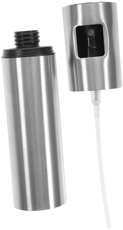 PRETYZOOM Botella Dispensadora De Aceite Pulverizador Prensa 100 Ml Acero Inoxidable 304 Antihumedad Para Cocina Barbacoa Hogar
