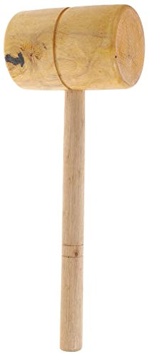 Artibetter Maillet Bois Massif Bois De Marteau De Charpentier Pratique Outil De Travail à Haute Dureté Avec Manche Lisse Ergonomique Adapté Pour Décoration Sculpture Et Bricolage