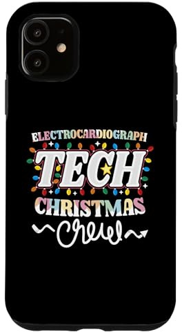 iPhone 11 Electrocardiograph Tech Christmas Crew EKG Technologist Case