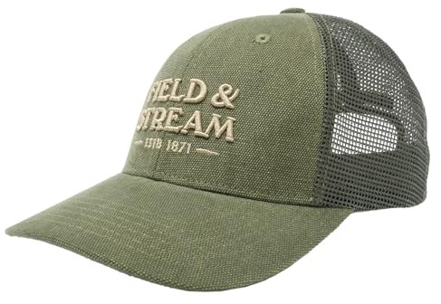 Field & Stream Snapback Trucker Hat, One Size, Rifle Mesh/Olive, One size