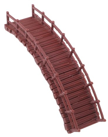 PRETYZOOM Chinesische Brücke Garten Miniatur aus Kunststoff Stabile Gartenfigur im Vintage Stil für Pflanzentopf Dekor und Heimdekoration