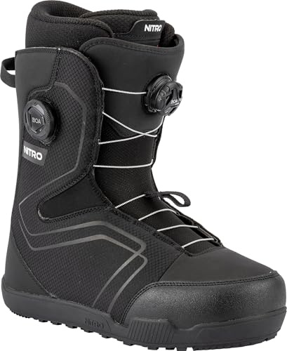 Nitro Sentinel Boa Boot Bottes de Snowboard pour Hommes, Noir, MP 30.0 // EU 45 1/3 // US Men´s 12