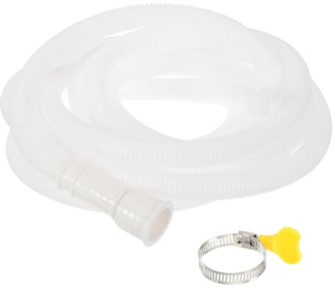 PATIKIL 4 Meters Air Conditioner Drain Kit, Universal AC Drain Hose Connector Hose with Clamp Cuttable Rubber Adapter for Mini-Split Window AC Unit Dehumidifier Faucet