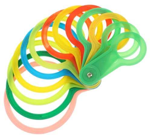 ibasenice Calibrador de Diámetro para Frutas 1 Set Colores Aleatorios Color Aleatorio de Plástico, Herramienta para Medir y Clasificar Cítricos y Frutas, Adecuado para Granjas y Mercados