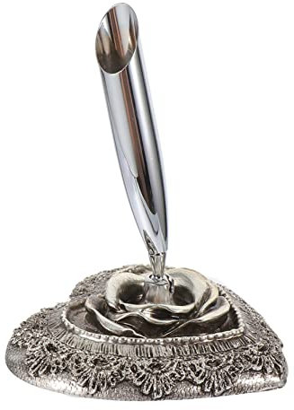 LAPYAPPE Federhalter Stiftehalter Rose Aus Harz Kreativer Füllfederhalter Stiftständer Retro Design Büro Schreibtisch Geschenk