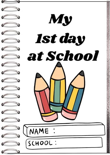 First Day at Nursery Memory Book, School Starting Journal with Emotion Tracker, Photo Spaces and Activity Pages