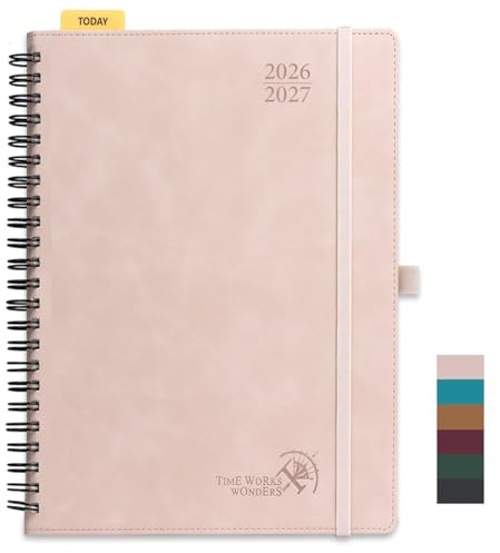 POPRUN Lehrerkalender 2026 2027 Spiralbuch ca.A4(21 x 29,7cm) auf Deutsch
