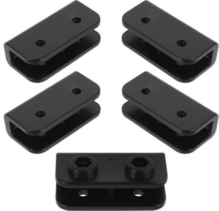 TOYANDONA Set di 5 Connettori Angolari in Plastica per Pali da Campeggio, Giunti di Collegamento per Telaio Tende e Gazebo, Adattatori per Montaggio senza Attrezzi, Compatibili per