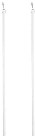 HEALEEP Varilla para Cortinas Acrílica Transparente 43 Cm, 2 Piezas, Barra Manual para Persianas, Repuesto de Varilla Abridora, Accesorio para Visillos y Ventanas