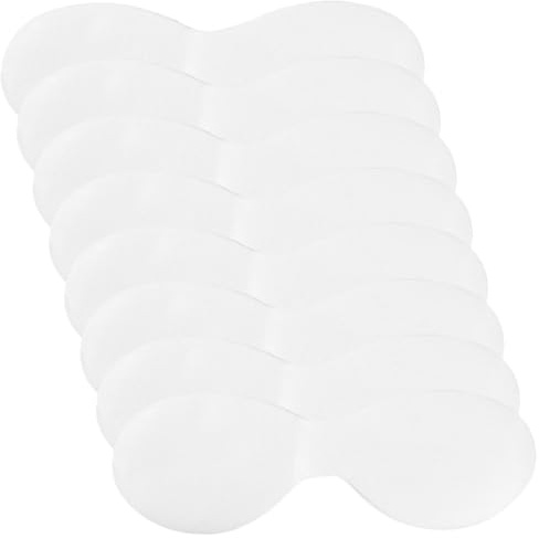 DOITOOL 100 Feuilles de Masque Oculaire en Tissu Non Tissé Blanc, Doux et Fin, S'adaptant Parfaitement la Peau Autour des Yeux pour Soins Spa et Maquillage