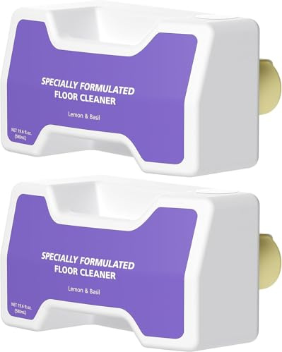2er Pack Bodenreiniger kompatibel mit NARWAL Saugroboter mit Wischfunktion, für Freo Z Ultra/Freo Z10/Z10 Ultra, schaumarme Formel für Parkett Fliesen Laminat, Zitronenduft (580ml x 2)
