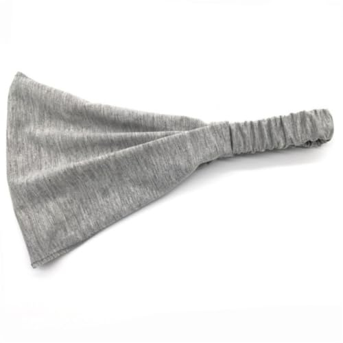 LIFKOME Elastische Sportstirnbänder mit Schweißabsorption und Bequemem Sitz 4 Stück pack für Damen Breites Gewebe Haarband für Yoga und Fitness