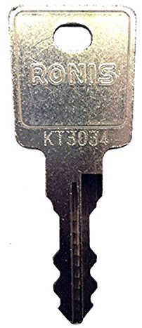 RONIS bzw. LAS Ersatzschlüssel KT 3001 bis KT 3500 - für Spindschlösser, Universalschlösser, Möbelschlösser, etc. - Schließung KT3144