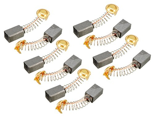 sourcing map Escobilla de Carbón 10 Piezas, 13mm x 7,5mm x 6,5mm, para Herramienta Eléctrica, martillo Perforador, Taladro, Pieza de Reparación de Repuesto