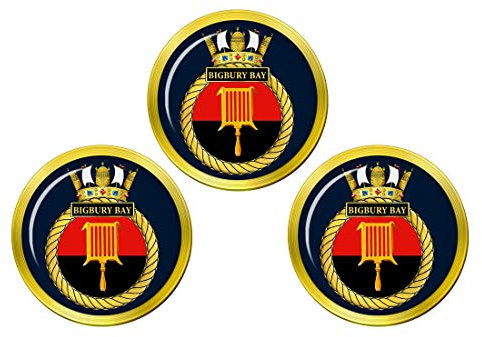 Giftshop UK Hms Bigbury Bay, Royal Marineblau Golfball Markierer