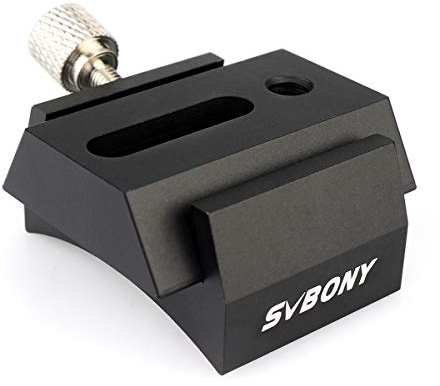 Svbony Telescopio Finderscope Supporto, Base a Coda di Rondine per Finder Scope, con Tavola a Coda di Rondine a Sgancio Rapido Standard