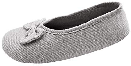 Xiedeai Chaussures Femme Plates Ballerines - Enceinte Maternel Coton Doux Chaussons Tricoter Talon Extensible Poids Léger Chaussures Maison Gris (2) 40 EU