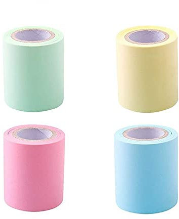 Sourcemall Rollo adhesivo completo de notas adhesivas, notas autoadhesivas, ancho x largo 5,8 x 70,8 cm, 4 rollos/paquete de cuatro colores)