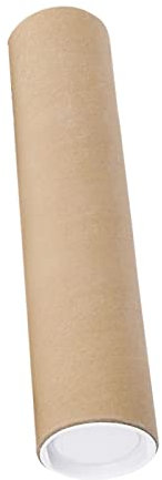 Oshhni Poster Tube Karton groß mit Kappen Protector Tube Lange Kartonröhren Verpackung für Poster Gemälde Dokumente Versand Aufbewahrungsbehälter, 50CM