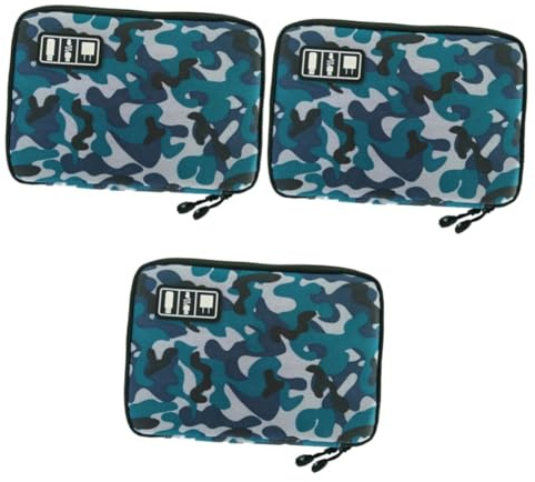 BESTonZON 3 Piezas 2 gadget caja de electrónica portátil Estuche para discos duros externos organizador electronico bolsa digital de viaje cable Producto electrónico bolsa de viaje viajar