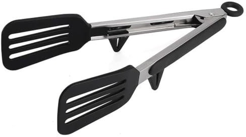 Pince en acier inoxydable non ergonomique en silicone pour cuisine, cuisine, nouilles, glace, barbecue, pâtisserie, barbecue