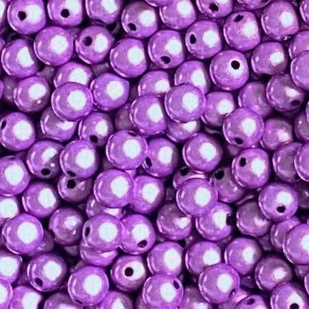 Wunderperlen 8mm, 50g (ca. 180 Stück), Miracle beads 3d Illusion, PEARLY PARADISE (Flieder lila)