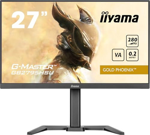 Ecran iiyama G-Master Gold Phoenix GB2795HSU-B1, FreeSync Premium, VA, FHD, 300cd, Haut-parleurs, HDMI 2.0/DP/USB, 280Hz & 0.2ms, réglable en Hauteur, Black Tuner, ECRAN PC Gamer & Consol Next gen