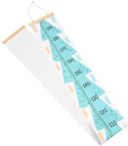 VICASKY Barra di misura per ragazzi e ragazze In legno non tessuto decorazione da parete