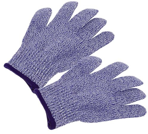 ANDRESLAD Cut-resistant Boys and Girls Gloves Level Safety Protection for Boy Girl for Kitchen Cutting and Slicing Tasks Xs