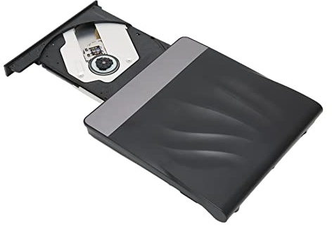 Yctze Externer DVD-Laufwerk mit USB3.0- und Typ-UAL-Anschlüssen, Hochgeschwindigkeits-Slim-Design und Niedrigem CD/DVD (Blueray Burn)