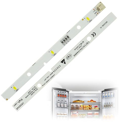 Juego de tiras LED RONGSHENG/HISENSE para refrigerador, iluminación compatible con E349766, MDDZ-162A, 1629348, DC12V 2W, Kenwood KIFF5017, KIFF7017, KIFF5020, KIFF7020