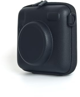 Skyddande skyddsfodral för Instax Wide EVO/SQ, universell hårt skal kamera förvaringsväska rep- och droppskyddsfodral organiseringsväska med justerbar axelrem kameratillbehör, Svart, Skyddande