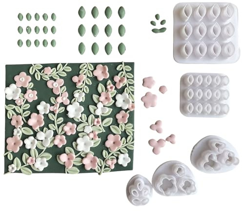 Lot de 5 emporte-pièces en forme de petite fleur pour la fabrication de bijoux en argile