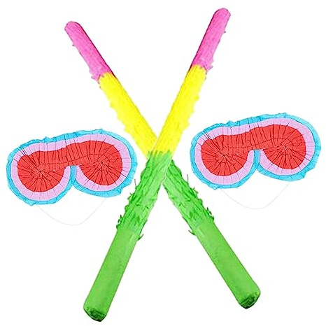 OUNONA 4 Stück Party-set mit Schlagstab und Brillen für Kindergeburtstag aus Papier mit Lebendigem Design als Lustige Partydekoration für Besondere Anlässe