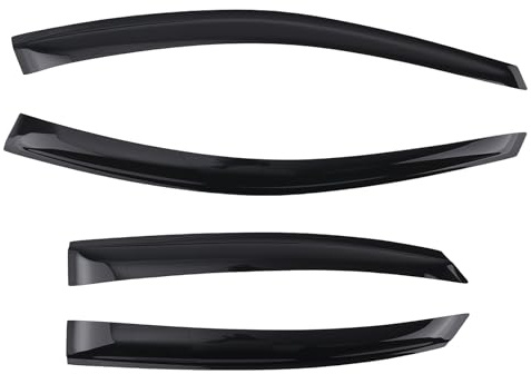 maXpeedingrods 4Pcs Wind Deflectors Visors Kit for Ford Focus MK2 2004-2011 Auto Front Rear Side Window Deflectors Weather Shields Outside Mount Rain Guards Black Tinted