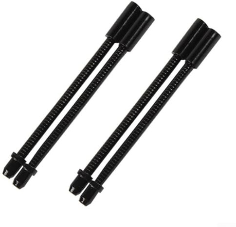 4 tubi per freno a V, in acciaio inox, per sistema di cavi dei freni della bicicletta, con molla e tubo pieghevole per prestazioni affidabili (nero)