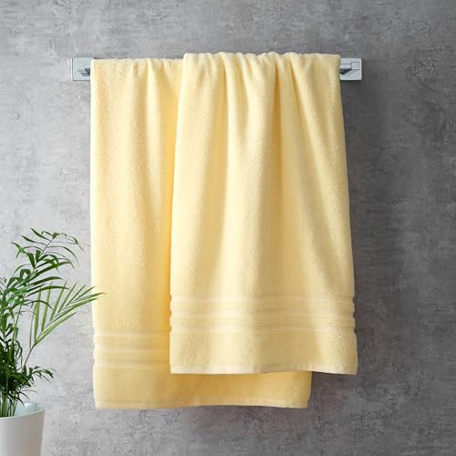 Catherine Lansfield Zero TwistZero Twist Cotton 50x85cm Hand Towel Yellow