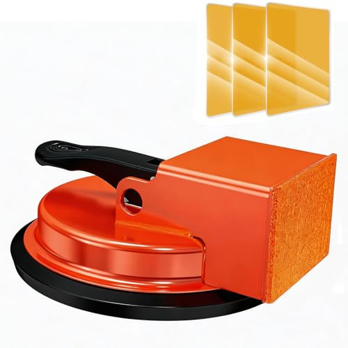 Herramienta de reparación de juntas con ventosa, para suelos laminados, vinílicos y de madera, color naranja, Modelo 5D