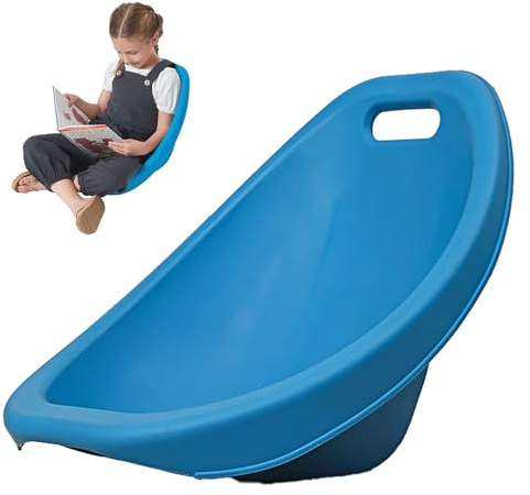 Sedie a dondolo per bambini, sedia ergonomica da pavimento con schienale supplementare, impilabile, comoda sedia a dondolo per bambini, ideale per attività al chiuso e all'aperto