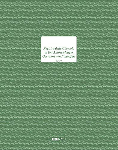 Edipro E2179 Adressbuch für nichtfinanzielle Betreiber mit 46 Seiten F.To 31 x 24,5