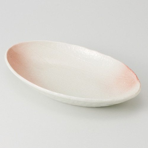 Cherry Blossom Boat Shaped Bowl (Extra Large) [11.8 x 6.9 x 1.7 inches (30 x 17.4 x 4.4 cm), 24.2 oz (672 g), Planting Bowl] [Restaurants, Ryokan, Japanese Tableware, Restaurant, Commercial Use]
