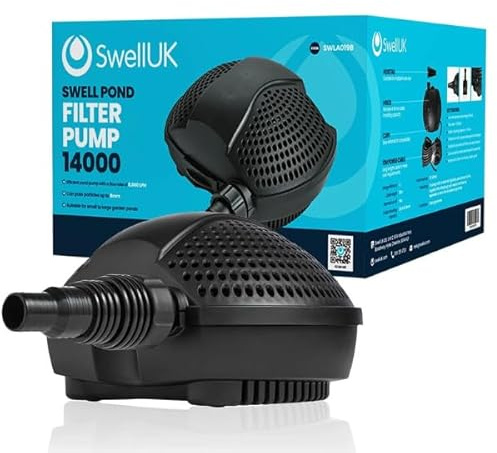 Swell Pond Pump 14,000 LPH | Pump for Filter | Garden Fish Koi | | 3 Year Guarantee