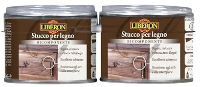 Libéron STUCCO PER LEGNO BI-COMPONENTE Noce Scuro 200 ml