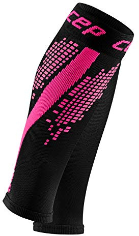 CEP – NIGHTTECH Calf Sleeves Redesign für Herren | Bunt reflektierende Beinstulpen in pink | Größe V