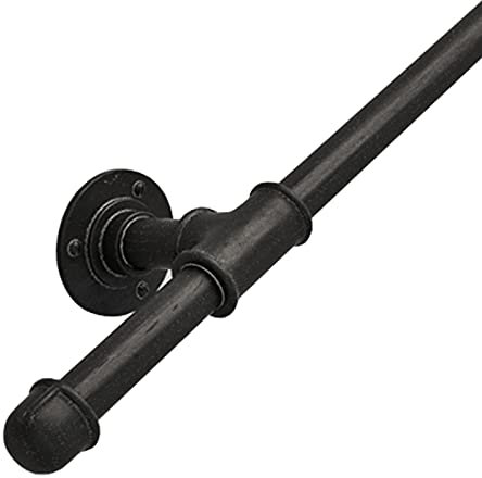 RTY-BY Schmiedeeisen Handlauf Treppen Geländer Handläufer Handlaufset Haltegriff Treppe Griff Wandhandlauf Treppen Stange Wandhalter, Wand Balustrade Fußschiene Unterstützung Griff Safety Bar