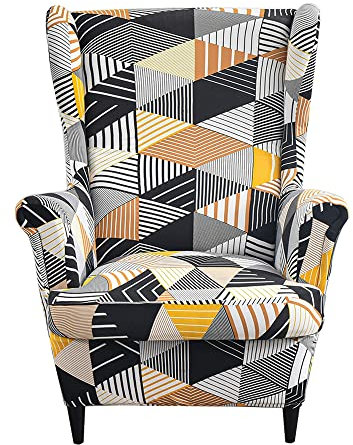 CHNSHOME Sesselhusse Ohrensessel 2 Stück Bezüge für Sessel Bezug für einen Ohrensessel sesselhusse Sesselüberzugs Ohrensessel Überzug