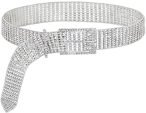 YooAi Kristallgürtel Damen Kleider Gürtel Mode Strass Diamant Damen Taillengürtel für Jeans Kleid Hosen S